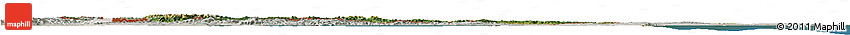 Satellite Horizon Map of Bulgaria, lighten, semi-desaturated, land only