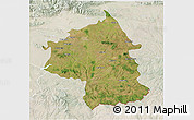 Satellite 3D Map of Jambol, lighten