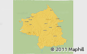 Savanna Style 3D Map of Jambol, single color outside