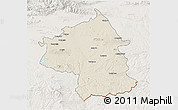 Shaded Relief 3D Map of Jambol, lighten