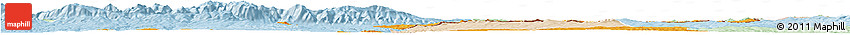 Political Horizon Map of Jambol, lighten