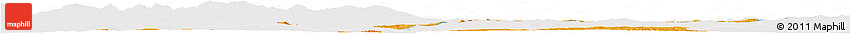 Political Horizon Map of Jambol, single color outside