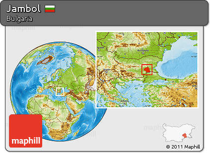 Physical Location Map of Jambol