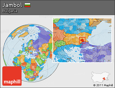 Political Location Map of Jambol