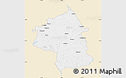 Classic Style Map of Jambol, single color outside