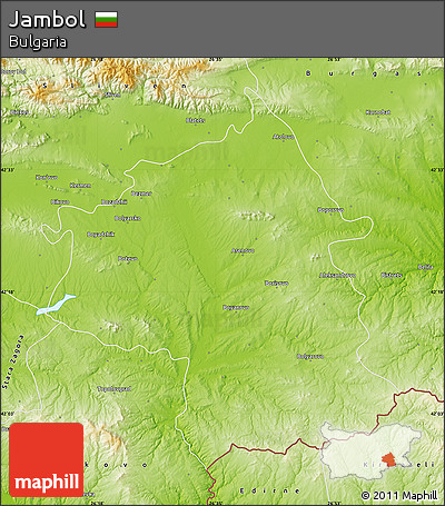Physical Map of Jambol