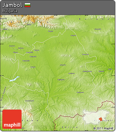 Physical Map of Jambol
