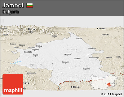 Classic Style Panoramic Map of Jambol