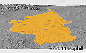 Political Panoramic Map of Jambol, desaturated