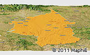 Political Panoramic Map of Jambol, satellite outside