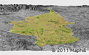 Satellite Panoramic Map of Jambol, desaturated