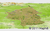 Satellite Panoramic Map of Jambol, physical outside