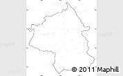 Blank Simple Map of Jambol, cropped outside, no labels