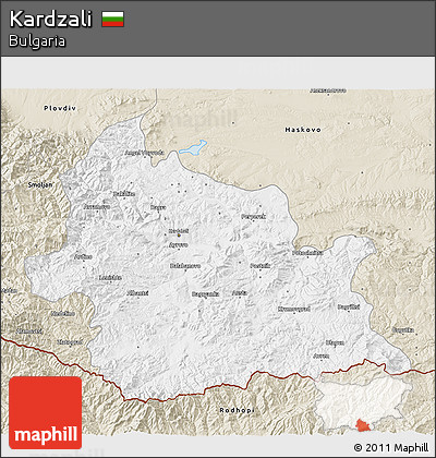 Classic Style 3D Map of Kardzali