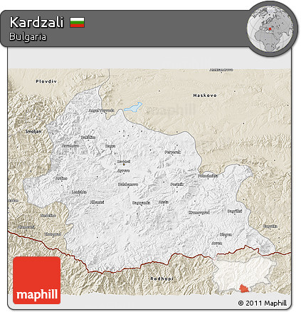 Classic Style 3D Map of Kardzali
