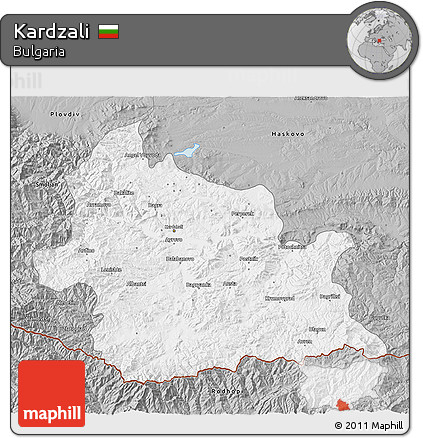 Gray 3D Map of Kardzali