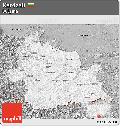 Gray 3D Map of Kardzali