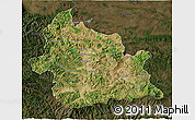 Satellite 3D Map of Kardzali, darken