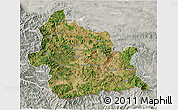Satellite 3D Map of Kardzali, lighten, semi-desaturated