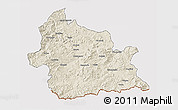 Shaded Relief 3D Map of Kardzali, cropped outside
