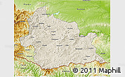 Shaded Relief 3D Map of Kardzali, physical outside