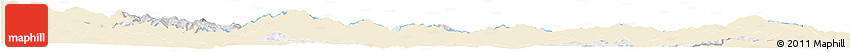 Classic Style Horizon Map of Kardzali, single color outside
