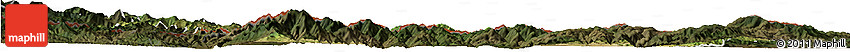 Satellite Horizon Map of Kardzali, darken