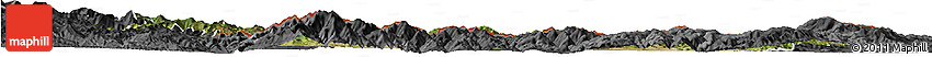 Satellite Horizon Map of Kardzali, darken, desaturated