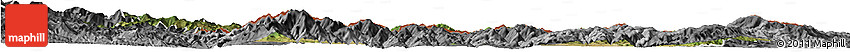 Satellite Horizon Map of Kardzali, desaturated