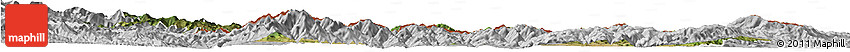 Satellite Horizon Map of Kardzali, lighten, desaturated