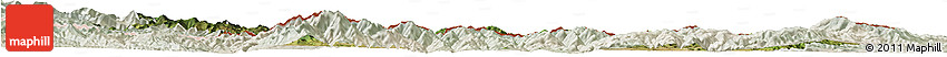 Satellite Horizon Map of Kardzali, lighten