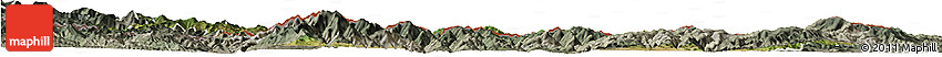 Satellite Horizon Map of Kardzali, semi-desaturated