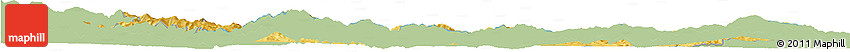 Savanna Style Horizon Map of Kardzali, single color outside