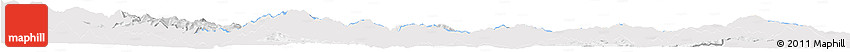 Silver Style Horizon Map of Kardzali, single color outside