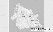 Gray Map of Kardzali, single color outside