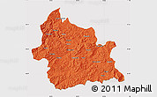 Political Map of Kardzali, cropped outside