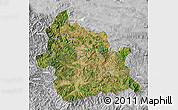 Satellite Map of Kardzali, lighten, desaturated