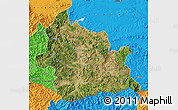 Satellite Map of Kardzali, political outside