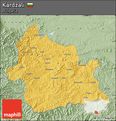 Savanna Style Map of Kardzali