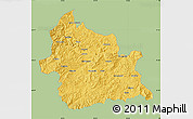 Savanna Style Map of Kardzali, single color outside