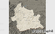 Shaded Relief Map of Kardzali, darken
