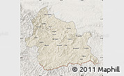 Shaded Relief Map of Kardzali, lighten