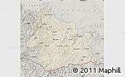 Shaded Relief Map of Kardzali, semi-desaturated