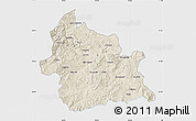 Shaded Relief Map of Kardzali, single color outside