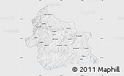 Silver Style Map of Kardzali, single color outside