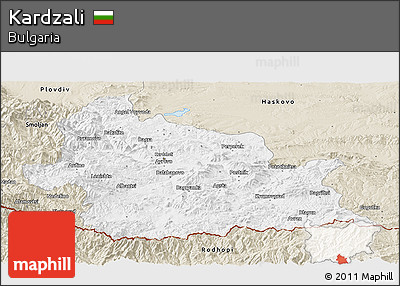 Classic Style Panoramic Map of Kardzali