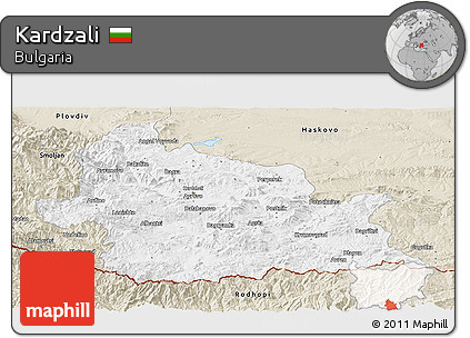 Classic Style Panoramic Map of Kardzali