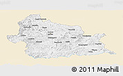 Classic Style Panoramic Map of Kardzali, single color outside