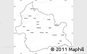 Blank Simple Map of Kardzali, cropped outside