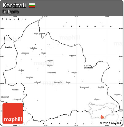 Blank Simple Map of Kardzali